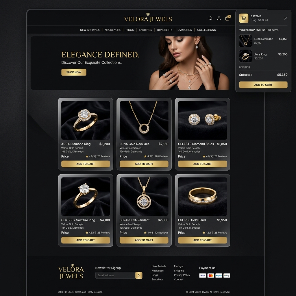 Velora Jewels ecommerce
